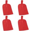 vidaXL T&ecirc;te de pelle 4 pcs Rouge 32 x 24,5 cm Acier enduit de poudre