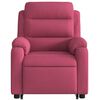 vidaXL Fauteuil inclinable &eacute;lectrique rouge bordeaux velours