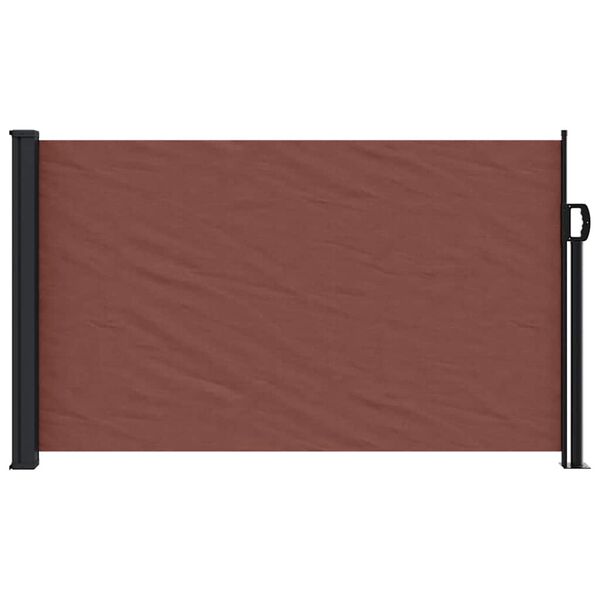 vidaXL Auvent lat&eacute;ral r&eacute;tractable marron 120x600 cm