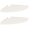 vidaXL &Eacute;tag&egrave;re Flottante d'Angle 2 pc Blanc 30 x 30 x 2 cm