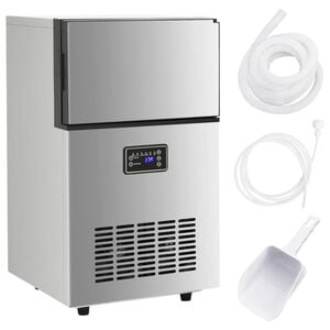 vidaXL Appareil &agrave; gla&ccedil;ons argent&eacute; 45 kg / 24 h