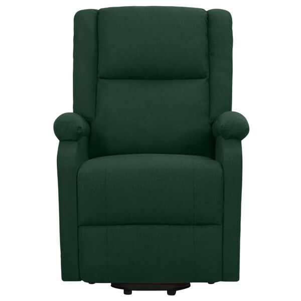 vidaXL Fauteuil Vert fonc&eacute; Tissu