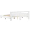 vidaXL Cadre de lit avec LED sans matelas blanc 160x200 cm