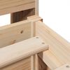vidaXL Cadre de lit sans matelas 140x190 cm bois de pin massif