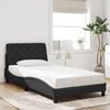 vidaXL Cadre de lit sans matelas noir 100x200 cm velours