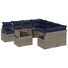 vidaXL Ensemble de canap&eacute; de jardin 9 pc 8-Nombre de places
