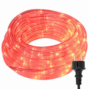vidaXL Lumi&egrave;re en corde avec des lumi&egrave;res de corde Rouge 50 m PVC