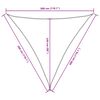 vidaXL Voile de parasol tissu oxford triangulaire 3x3x3 m terre cuite