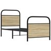 vidaXL Cadre de lit sans matelas 75x190cm ch&ecirc;ne sonoma bois ing&eacute;nierie