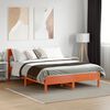 vidaXL Cadre de lit sans matelas cire marron 120x200cm bois pin massif