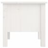 vidaXL Table d'appoint Blanc 40x40x39 cm Bois massif de pin