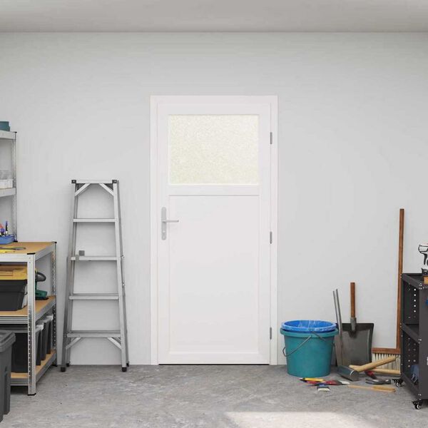 vidaXL Porte d'entr&eacute;e lat&eacute;rale 88 x 198 cm PVC