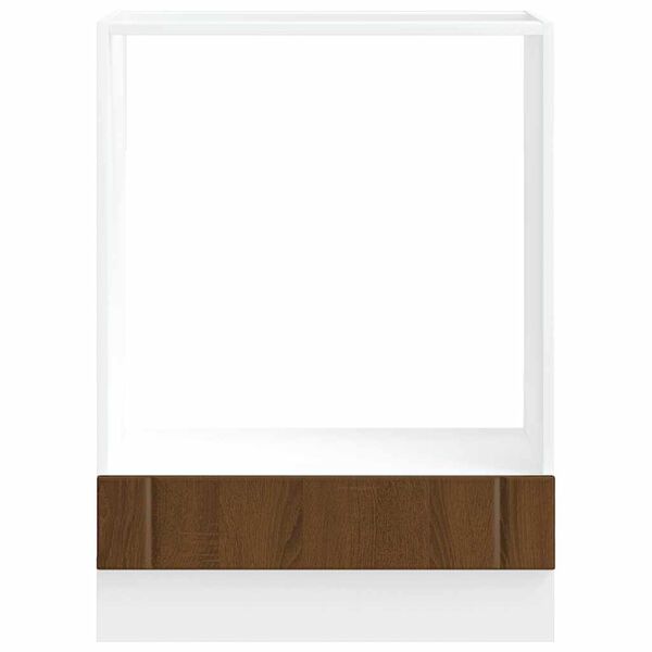 vidaXL Armoire de four Lucca ch&ecirc;ne marron bois d'ing&eacute;nierie