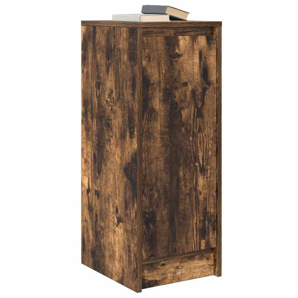vidaXL Buffet chêne fumé 29,5x34x76 cm bois d'ingénierie