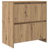 vidaXL Buffet 2 pcs Ch&ecirc;ne artisanal 70 x 41 x 75 cm Bois d'ing&eacute;nierie
