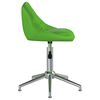 vidaXL Chaise pivotante de salle &agrave; manger Vert Similicuir
