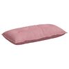 vidaXL Coussin de Dos Rose 100 x 50 cm Tissu en velours c&ocirc;tel&eacute;
