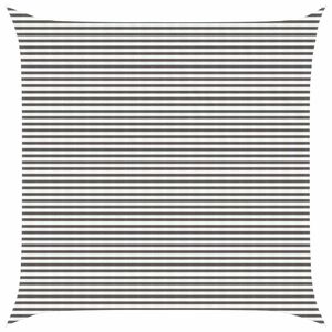 vidaXL Voile d'ombre Gris clair et blanc 6 x 6 m HDPE
