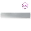 vidaXL Bordures de pelouse 30 pcs 20x103 cm acier galvanis&eacute;
