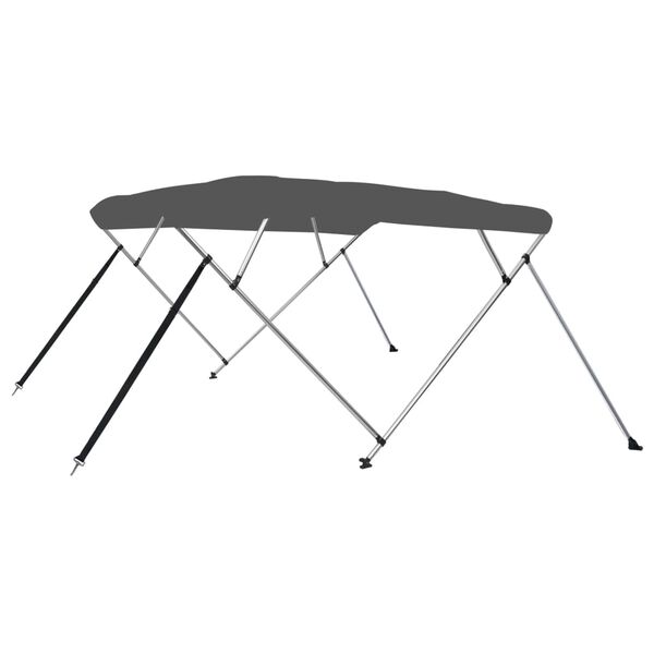 vidaXL Auvent bimini &agrave; 4 arceaux Anthracite 243x196x137 cm