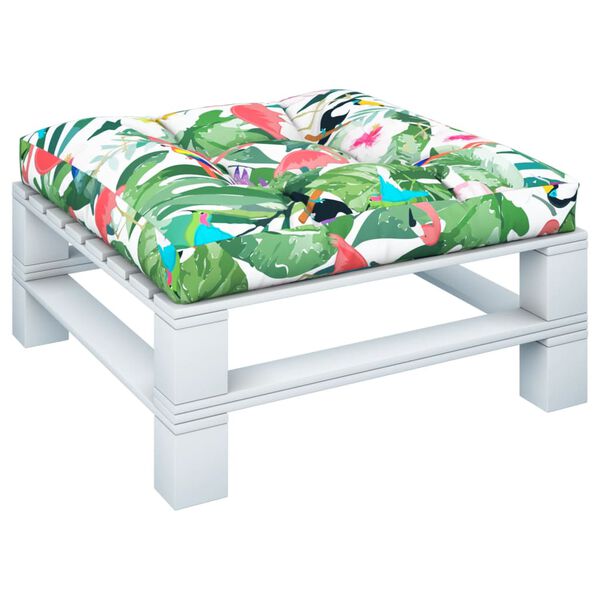 vidaXL Coussin de palette multicolore 70x70x12 cm tissu