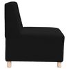 vidaXL Unit&eacute; de Sofa Modulaire Sans Accoudoirs 3 pcs Noir
