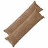 vidaXL Housse de coussin 2 pc HOUTEN Marron 40 x 145 cm Tissu Chenille