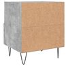 vidaXL Tables de chevet 2pcs gris b&eacute;ton 40x35x47,5cm bois d&rsquo;ing&eacute;nierie