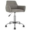 vidaXL Chaise pivotante de bureau Gris clair Velours