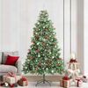vidaXL Sapin de No&euml;l artificiel Vert 240 cm PVC et m&eacute;tal