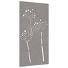 vidaXL D&eacute;coration murale jardin 105x55 cm acier corten design de fleur
