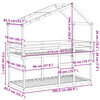 vidaXL Lit superposé sans matelas 80x200 cm bois de pin massif