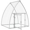 vidaXL Cage pour poules argenté 100x105x120 cm acier galvanisé