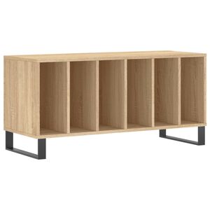 vidaXL Armoire &agrave; disques ch&ecirc;ne sonoma 100x38x48 cm bois d'ing&eacute;nierie