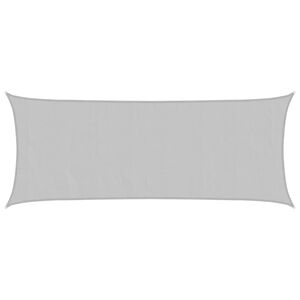 vidaXL Voile d'ombrage gris clair 2x5 m 100% polyester oxford