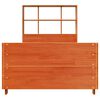 vidaXL Cadre de lit sans matelas cire marron 100x200cm bois pin massif