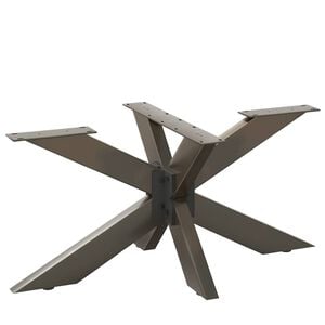 vidaXL Pied de table basse en forme d'araign&eacute;e noir 98 x 58 x (42-43) cm en acier