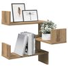 vidaXL &Eacute;tag&egrave;re Murale Support d'angle, Montage mural 2 pcs