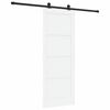 vidaXL Porte coulissante ORKDAL Blanc 78 x 202 cm Pin massif