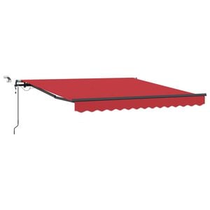 vidaXL Auvent r&eacute;tractable Rouge 300 x 250 cm Polyester