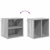 vidaXL Armoire suspendue avec stockage Gris Sonoma 40 x 29,5 x 40 cm