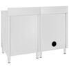 vidaXL &Eacute;vier de cuisine commercial Acier inoxydable 120x60x96 cm