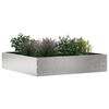 vidaXL Bordure de Pelouse Argent 60 x 60 x 13 cm Acier inoxydable