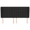 vidaXL T&ecirc;te de lit avec oreilles Noir 163x23x118/128 cm Similicuir