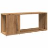 vidaXL Meuble TV ch&ecirc;ne artisanal 80x24x32 cm bois d'ing&eacute;nierie