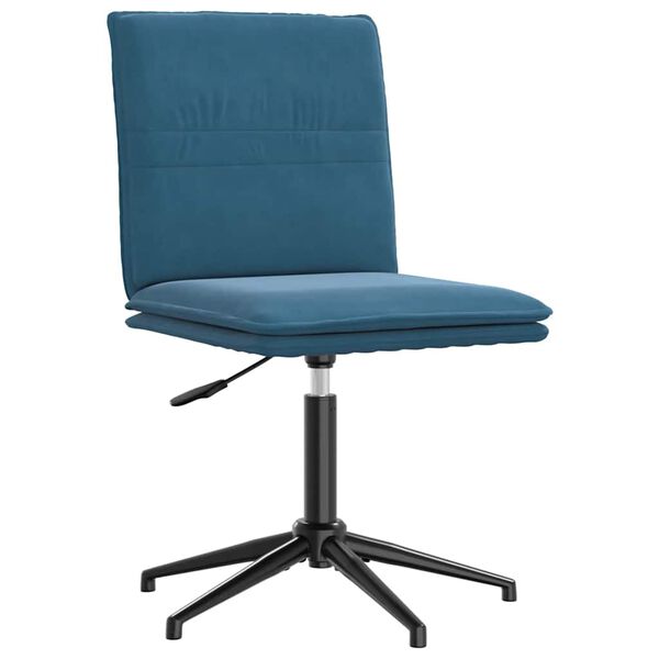 vidaXL Chaises à manger lot de 2 Bleu Velours