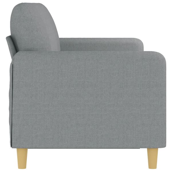 vidaXL Canap&eacute; &agrave; 3 places Gris clair 180 cm Tissu