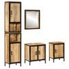 vidaXL Ensemble de meubles salle de bain 4 pcs fer et bois de manguier
