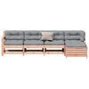 vidaXL Salon de jardin 5 pcs avec coussins bois massif douglas