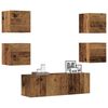 vidaXL Ensemble de meuble TV mural 5 pcs vieux bois bois d'ing&eacute;nierie